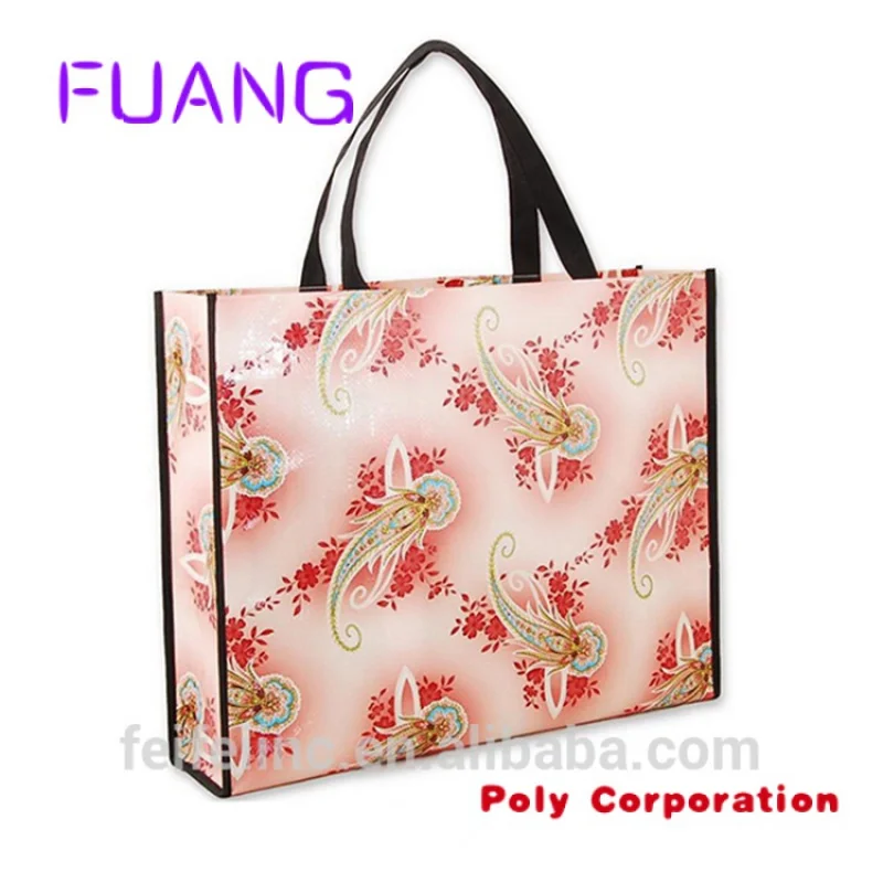 Wholesale Laminated Lamination Woven Tote Bag shopping PolypropylenePp woven Bags