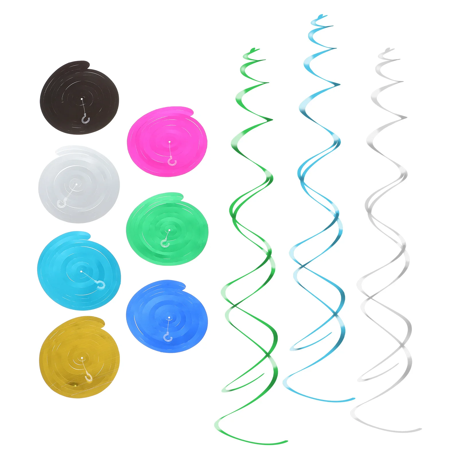 

10Pcs Colorful Spiral Ribbon Colorful Ribbon Curling Ribbon Wrapping Ribbons for Photography Party Home