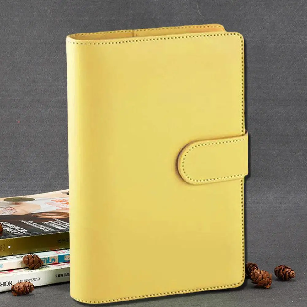 

Обложка для блокнота A6 из искусственной кожи с листьями, Обложка для блокнота Macaroon Color 6, ежедневник, «сделай сам», чехол для блокнота, планировщика, канцелярские принадлежности, J3A4