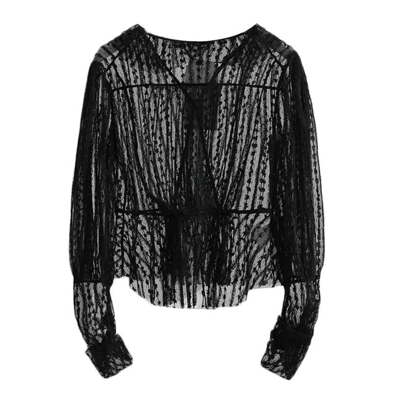 [X] Design Sense Slimming Western Sle Fashion Top 2024 Autumn New Counter Withdraw from Cupboard Women clothes