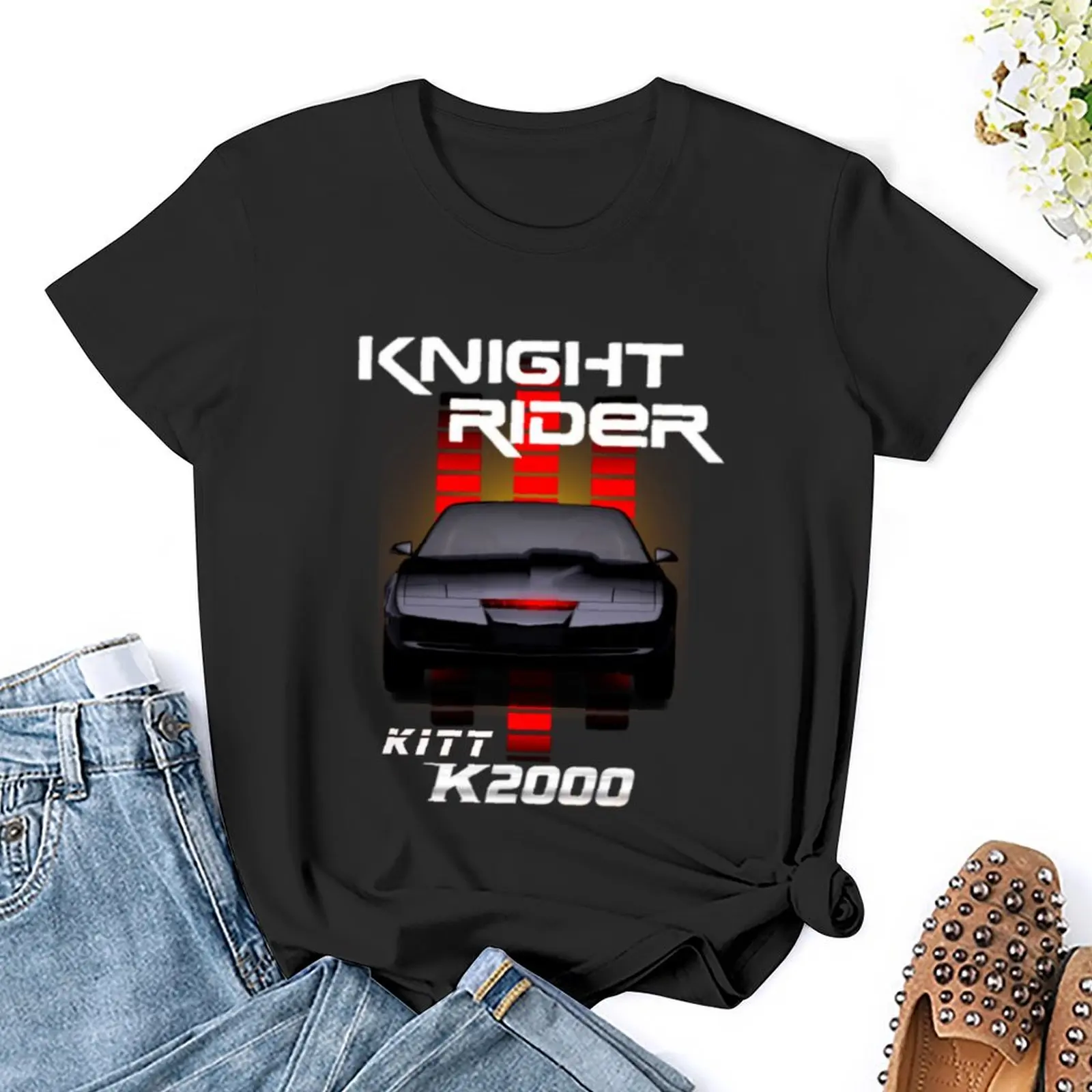 Футболка K2000 knight rider забавная Эстетическая одежда топы графические футболки для