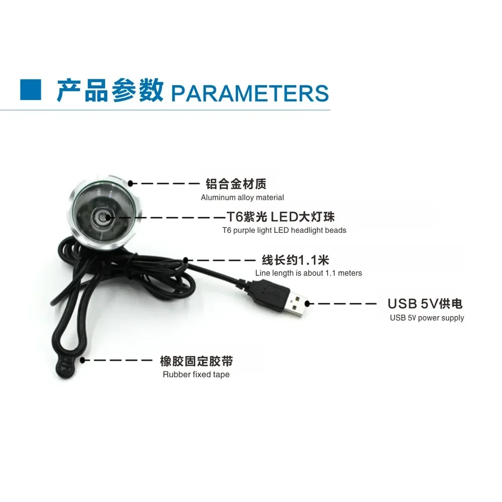 Фотолампа с солнечным светом Зеленая лампа USB для быстрого отверждения зеленое