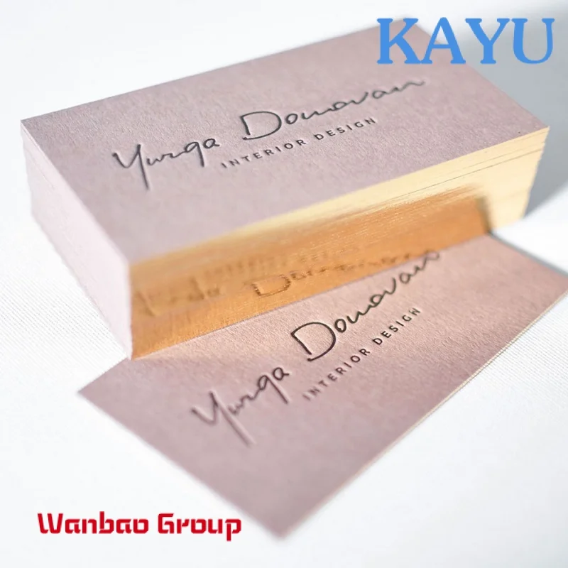 

Luxury Letterpress Greeting Card Foil Hot Stamping Embossing Greeting Business Card With Custom Logo Printing