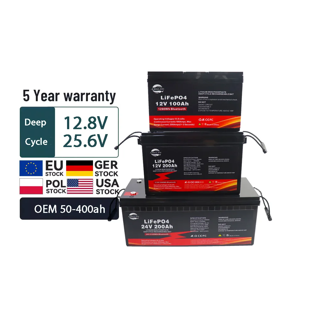 forSmart Солнечная батарея Литий-ионная 12 В 24 100 Ач 200 300 аккумуляторная Глубокий цикл