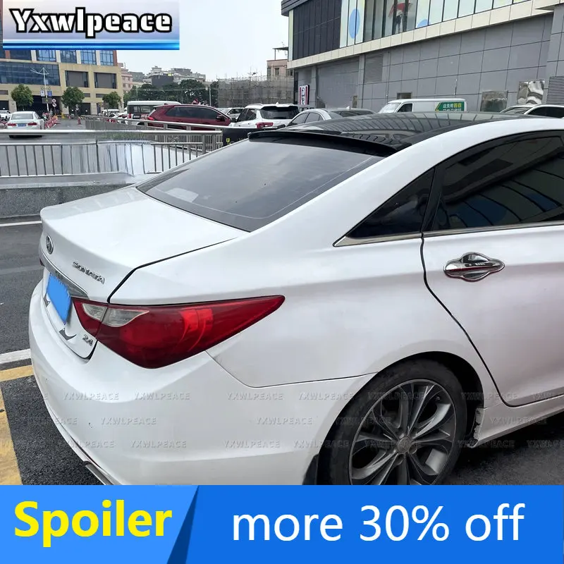 Для Hyundai Sonata 8 2011 2012 2013 2014 АБС-пластик цвет грунтовки спойлер на крышу заднего окна