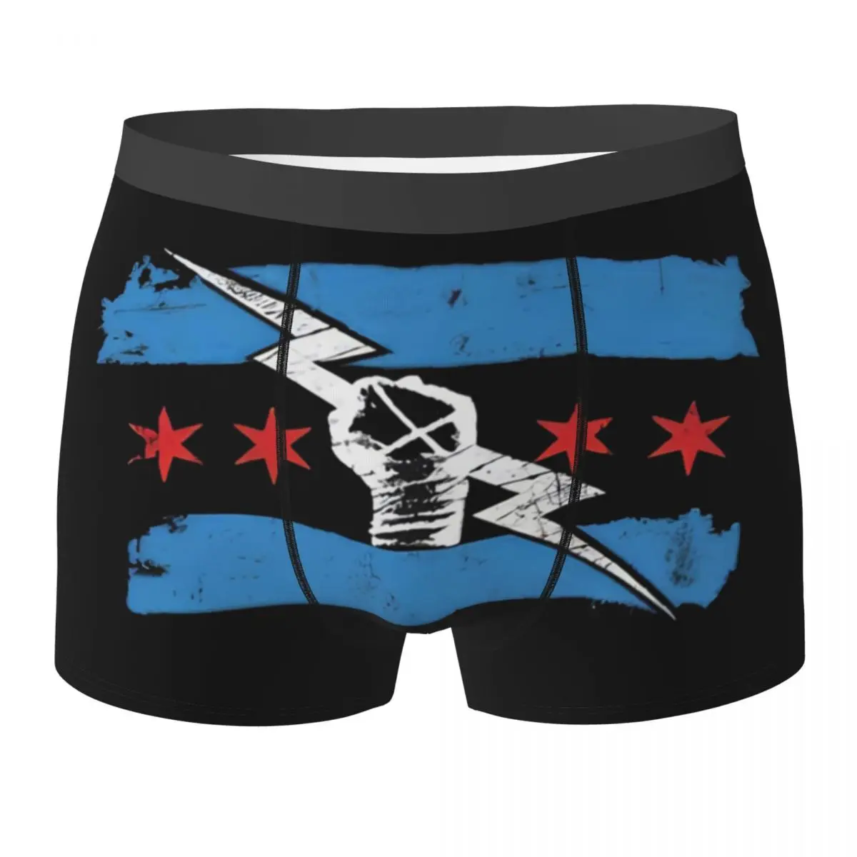 Трусы-боксеры шорты CM Punk WWE 2023 мужские трусы удобное нижнее белье для мужчин