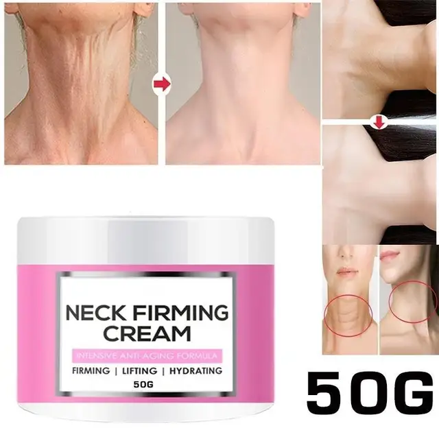 Neck Firming Cream, Anti Aging Moisturizer for Neck , Double Chin Reducer, Skin Tightening Cream - See Results In 3 Days 1