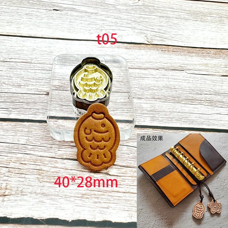 Японское лезвие сделай сам кожаный кулон логотип штамп брелок из фольги