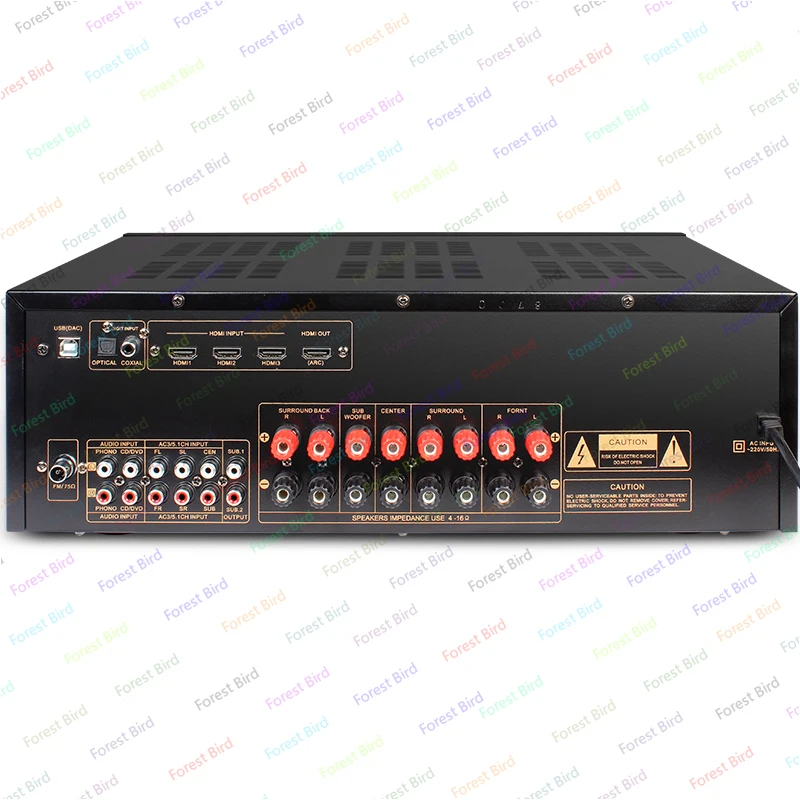 Усилитель мощности Amp класса AB 700 Вт 8 каналов стандартный декодер объемного звука