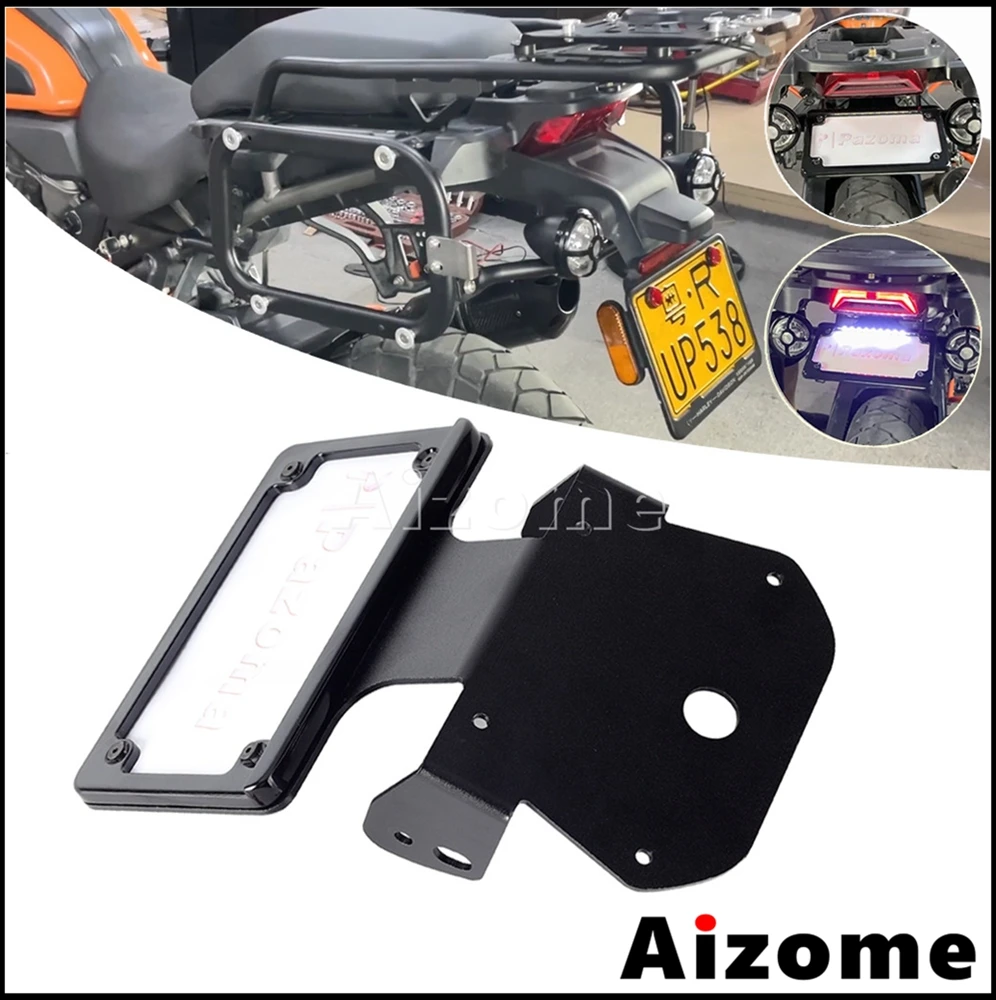 Крепление на заднее крыло мотоцикла Кронштейн номерного знака алюминиевый