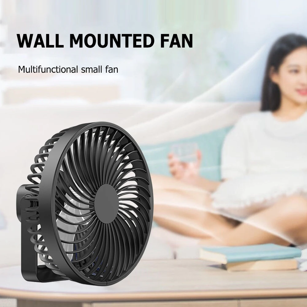 

Настольный мини-вентилятор с зарядкой от USB, вращение на 360 градусов, 3 скорости