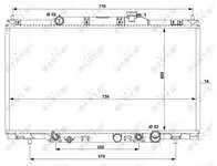 

Engine water radiator for 53574