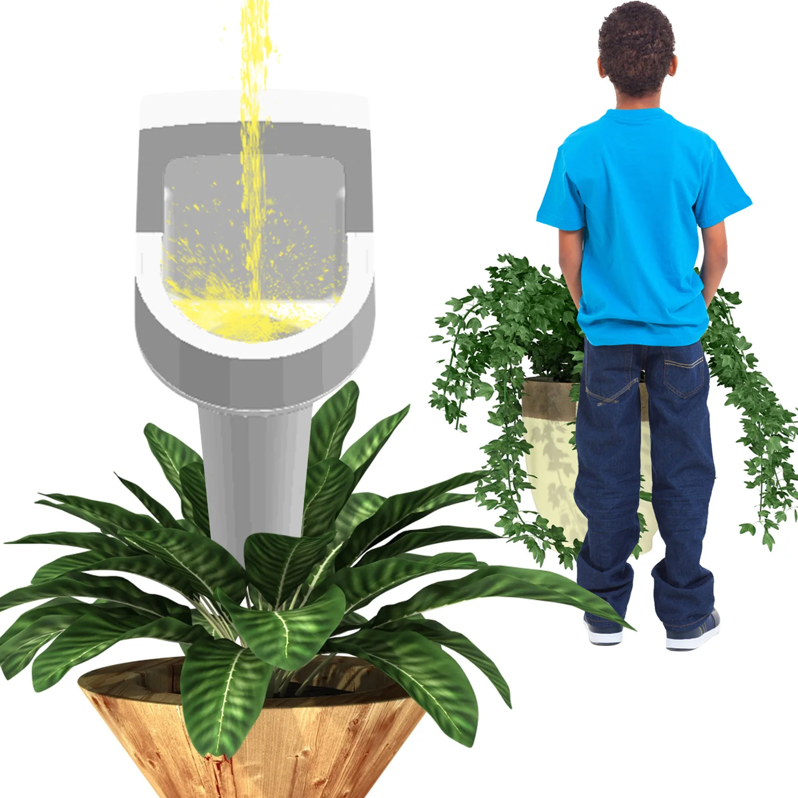 

Portable Urinal Watering Device Urinal Odd-shaped Plant Watering Buffer Device Outdoor Travel Camping Urinal