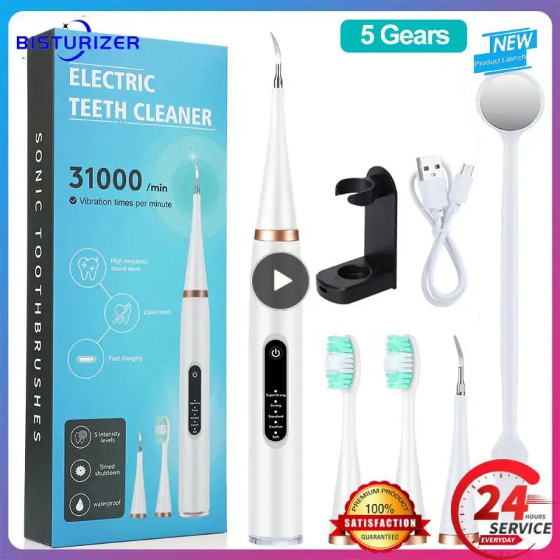 

1~5PCS Electric Teeth Whitening Calculus Scaler Plaque Coffee Stain Tartar Removal High Frequency Sonic Toothbrush Teeth