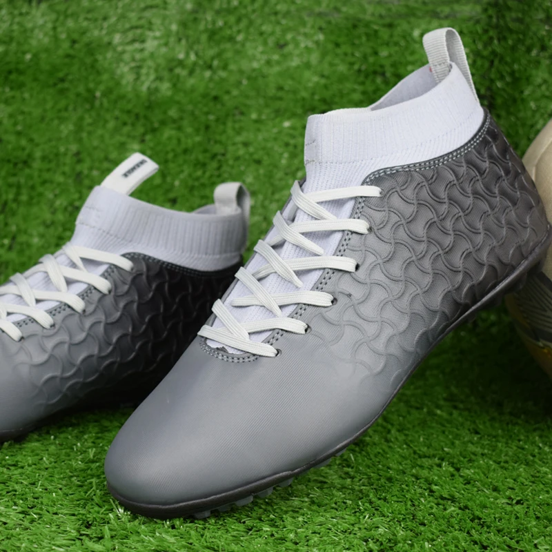 DR.EAGLE High Ankle Breathable Men's Original Soccer Shoes Outdoor Professional Training Football Boots Light Zapatos De Soccer