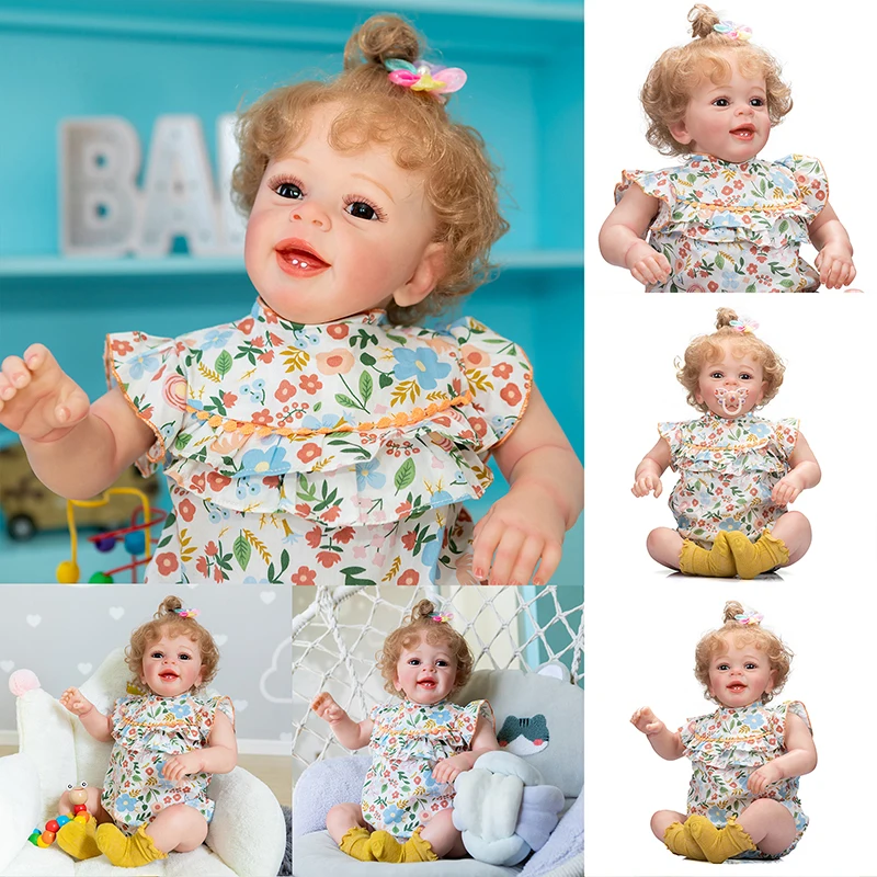 

NPK 60CM Huge Real Baby Size Reborn Princess Girl Doll Yannik Lifelike 3D Painting With Visible Veins Collectible Art Doll