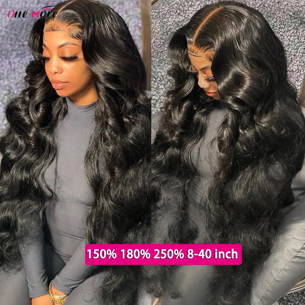 250 Density Lace Wig Body Wave Lace Front Wig 30 32 34 36 38 40 Inch Lace Front Human Hair Wigs HD Transparent Lace Frontal Wig