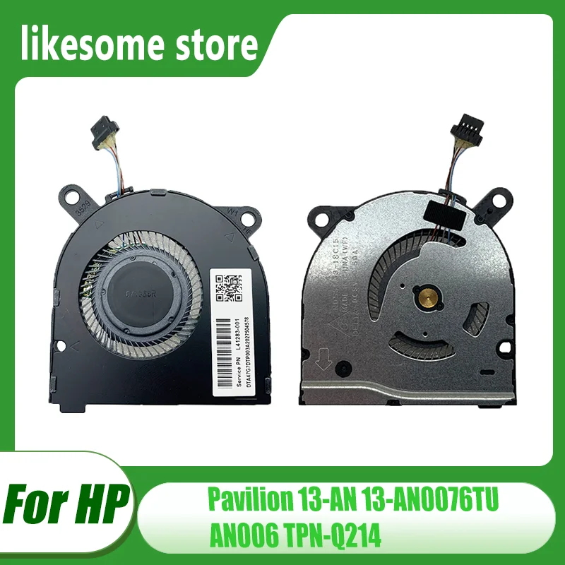Совершенно новый для HP Pavilion 13-AN 13-AN0076TU AN006 TPN-Q214 охлаждающий вентилятор для ноутбука P/N: оригинальный