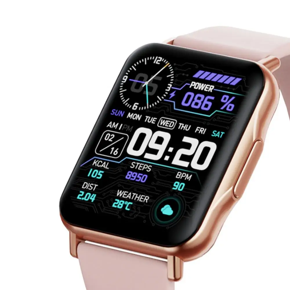 

High Capacity Battery Sports Watches 1.69 Inches Waterproof Smart Watch DIY Health Monitoring Smart Bracelet For Men And Women