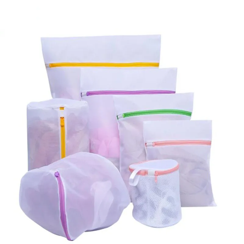 

Colorful Mesh Wash Bags Laundry Bra Lingerie Mesh Wash Bag For Underwear Socks with Zipper Home Underwear Laundry Bag