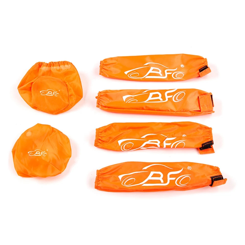 

ROFUN Dust Jacket Set Contains Pull Starter Cover Air Filter Shock Covers for 1/5 HPI ROVAN KM BAJA 5B RC Toys Parts,Orange
