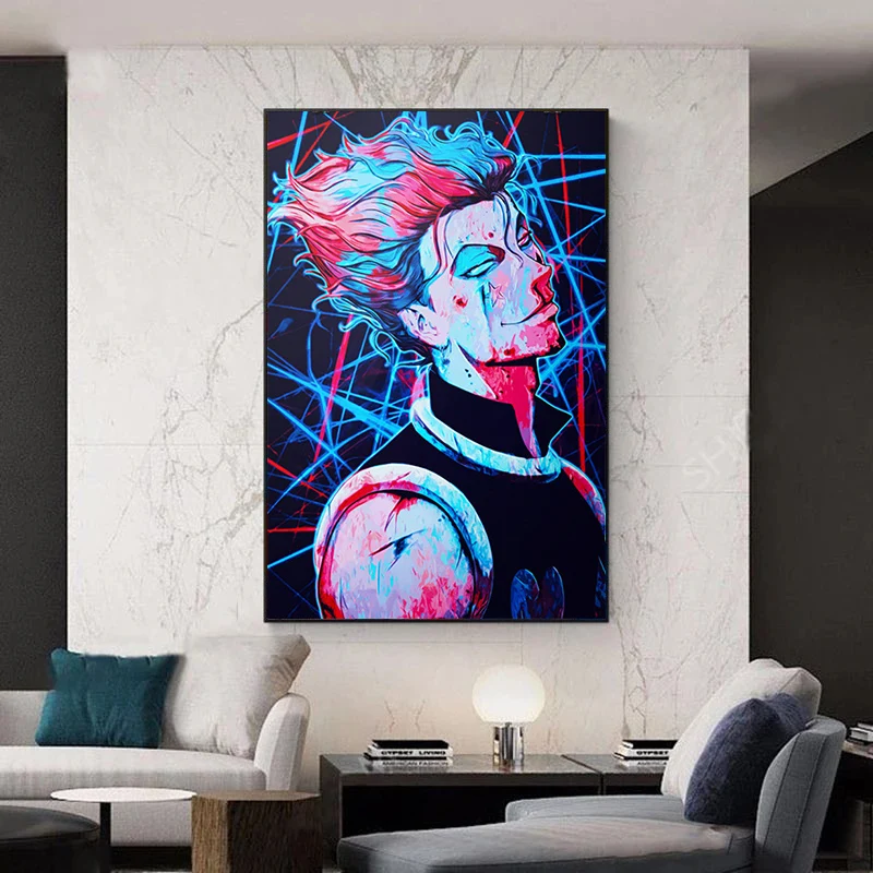 

Classic Anime Hunter X Hunter Hisoka Morow Print Art Canvas Poster For Living Room Decor Home Wall Picture