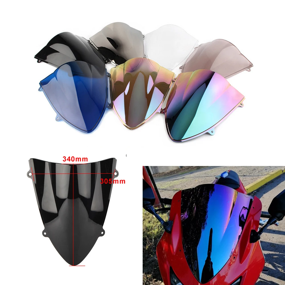 

Motorcycle Double Bubble Windshield Deflector Protector Wind Screen For Kawasaki Ninja 250 250R EX250 2008 2009 2010 2011 2012