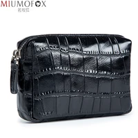 korean short zipper small purse mens and womens tide card alligator print leather couple wallet mini purse youth card holder
