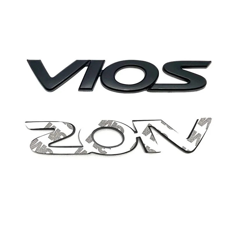 Фото Автомобильная задняя эмблема багажника, наклейка для VIOS, наклейка с буквами, модифицированный значок, внешнее украшение, аксессуары Atuo №4