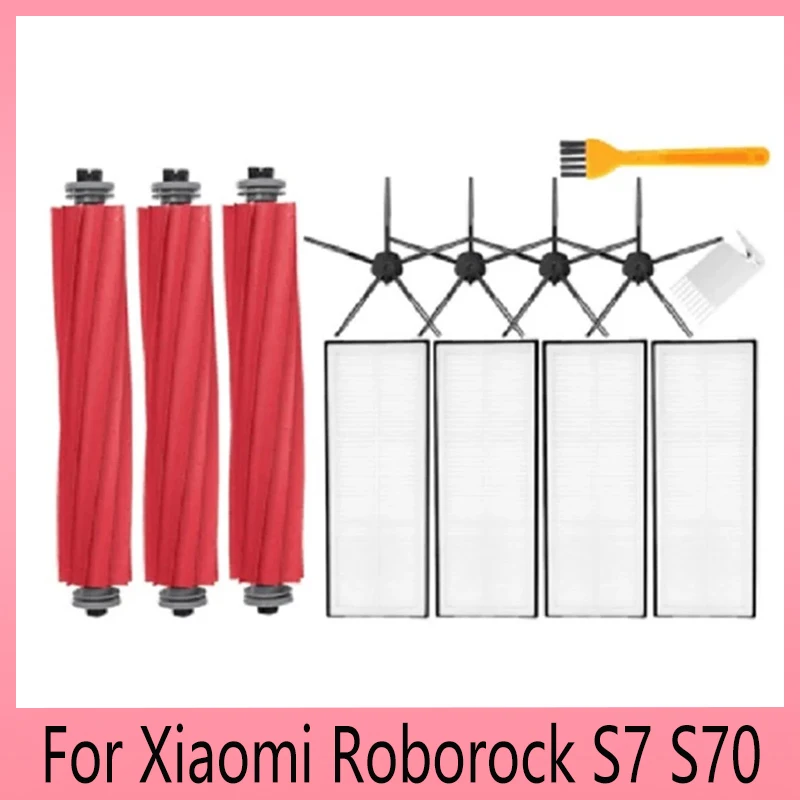 

For Xiaomi Roborock S7 S70 S75 S7Max T7 Hepa Filter Mop Rag Side Brush Robot Vacuum Cleaner Accessories Spare Parts Kit