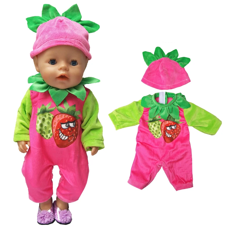 

Purple Cartoon Fur Winter Clothes Set for 43cm 18 Inch Baby Doll Outfits Also Suit for 18 Inch Girl Dolls Jumpsuits
