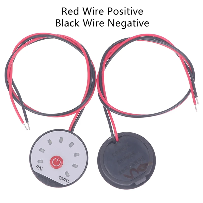 

12V 24V 36V Lithium Battery Capacity Indicator 3S 4S 6S 7S 10S Power Level Meter LED Display Li-ion Tester