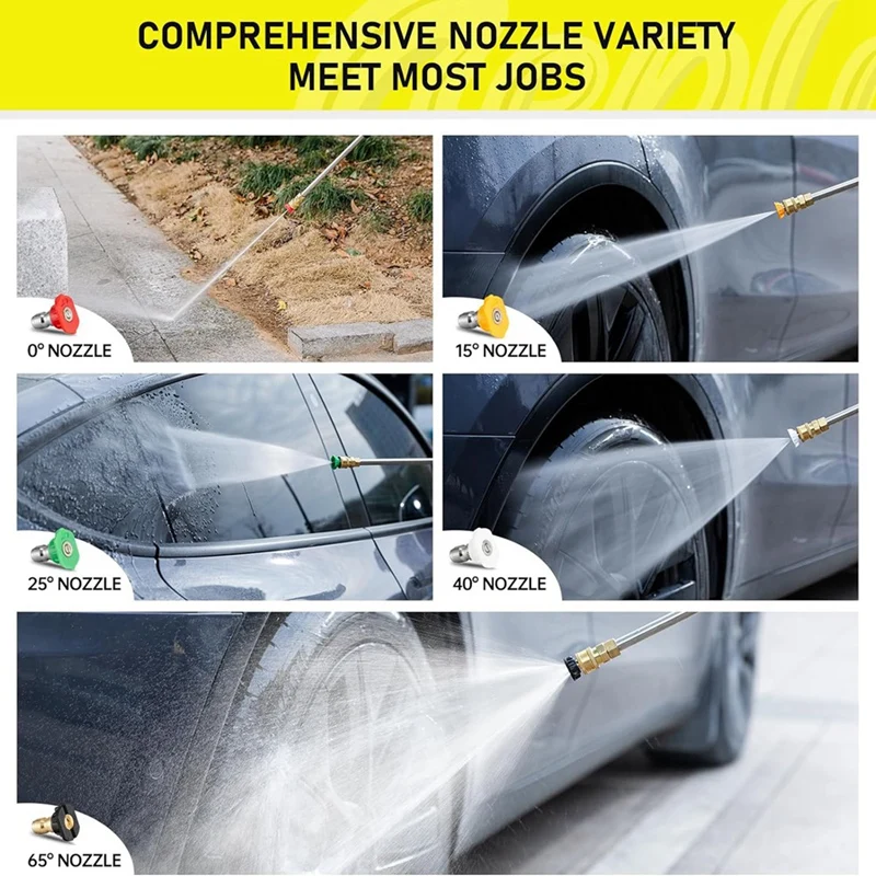 Пенопластовая пушка до 4500 фунтов на квадратный дюйм пенопластовая с 5 насадками