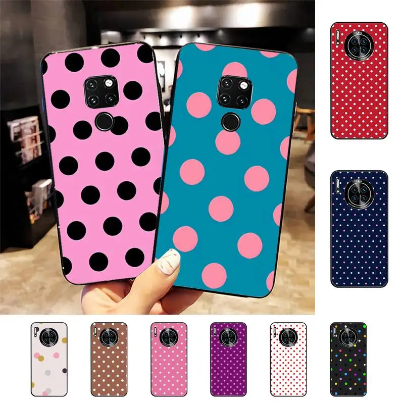 

Polka Dots Art Print Phone Case for Huawei Mate 20 10 9 40 30 lite pro X Nova 2 3i 7se