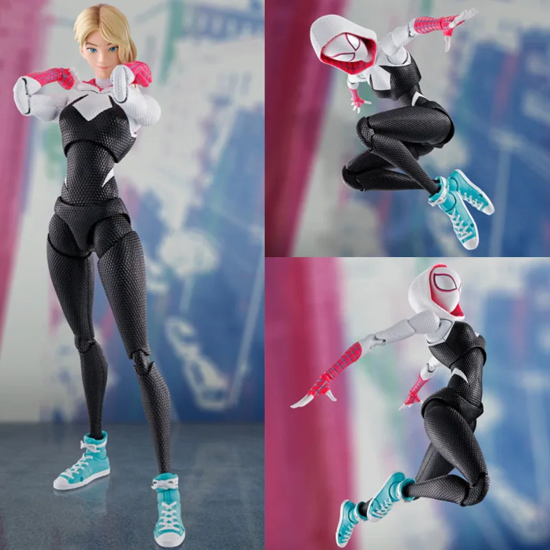 

Spider Man Anime Figure Shf Gwen Spiderman Model Dolls Figurine Across The Universe Gwen Stacy Action Figures Statue Toy