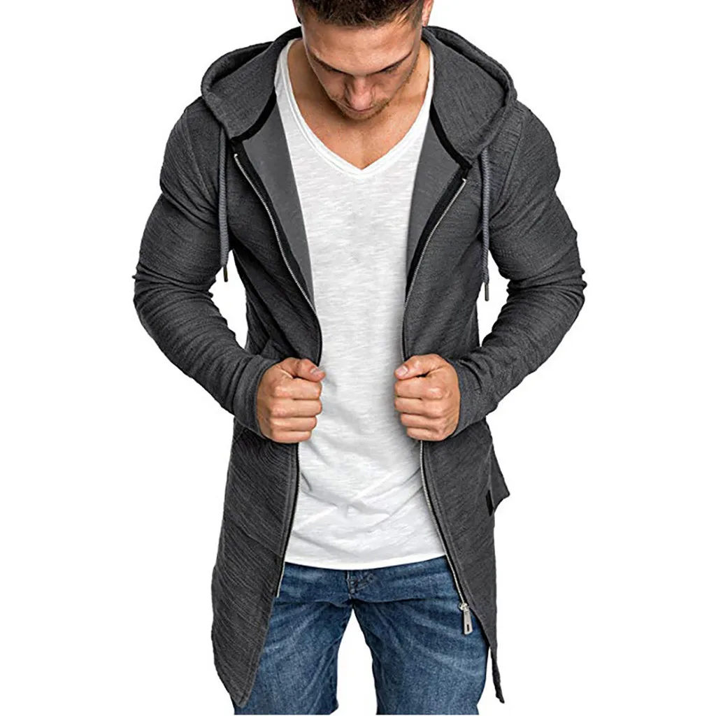 

Mens Medium Hoodies Men Splicing Hooded Solid Trench Coat Jacket Cardigan Long Sleeve Outwear Blouse Toddler Slipper Size 8