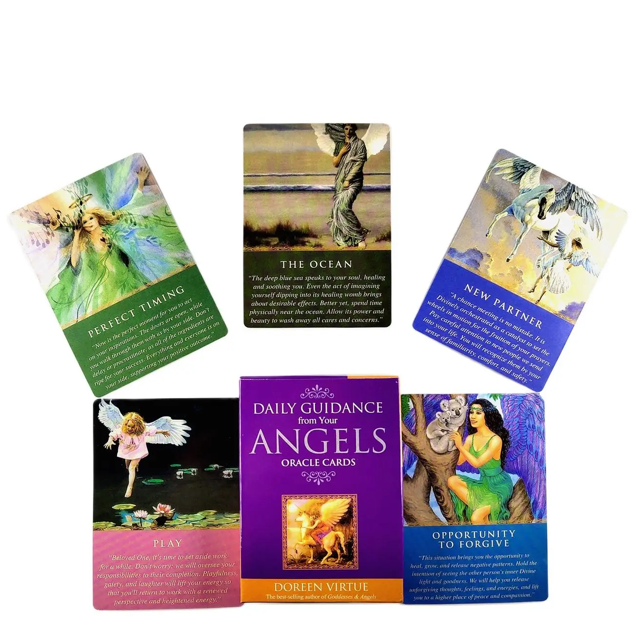 

New High Quality Daily Guidance Angels Tarot Cards Fortune Guidance Telling Divination Deck Board Game With PDF Guidebook