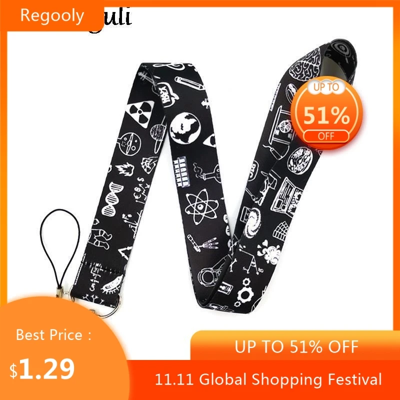 

Mathematical Physics Knowledge Lanyard for Keys Phone Cool Neck Strap Lanyard for Camera Whistle ID Badge Cute webbings ribbons