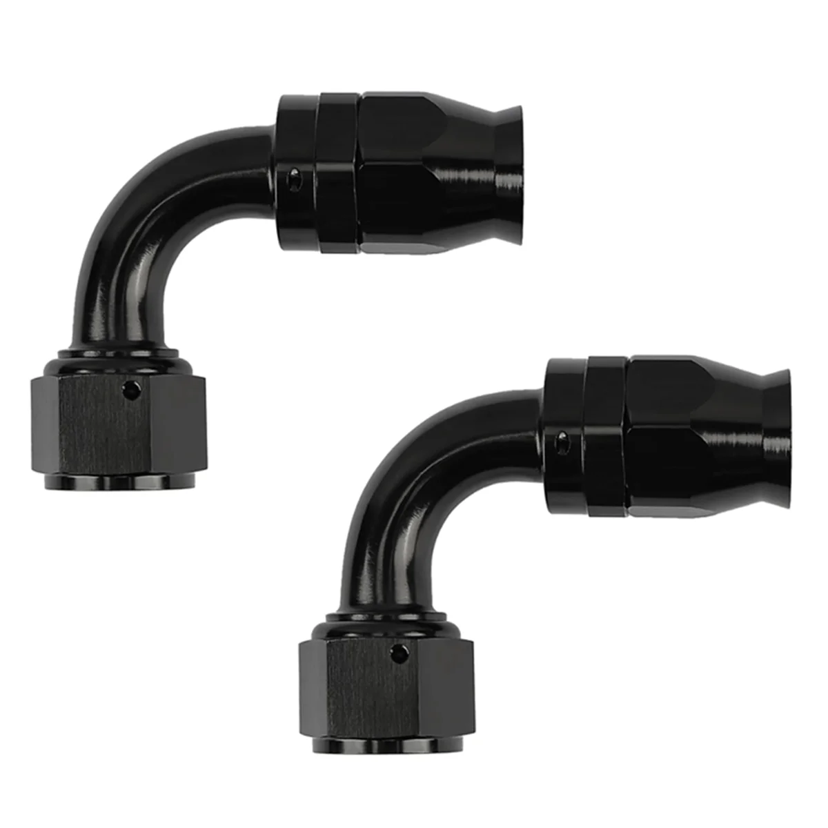 Фитинг для конца шланга 6AN поворот на 90 градусов с оплеткой CPE соединение масляной