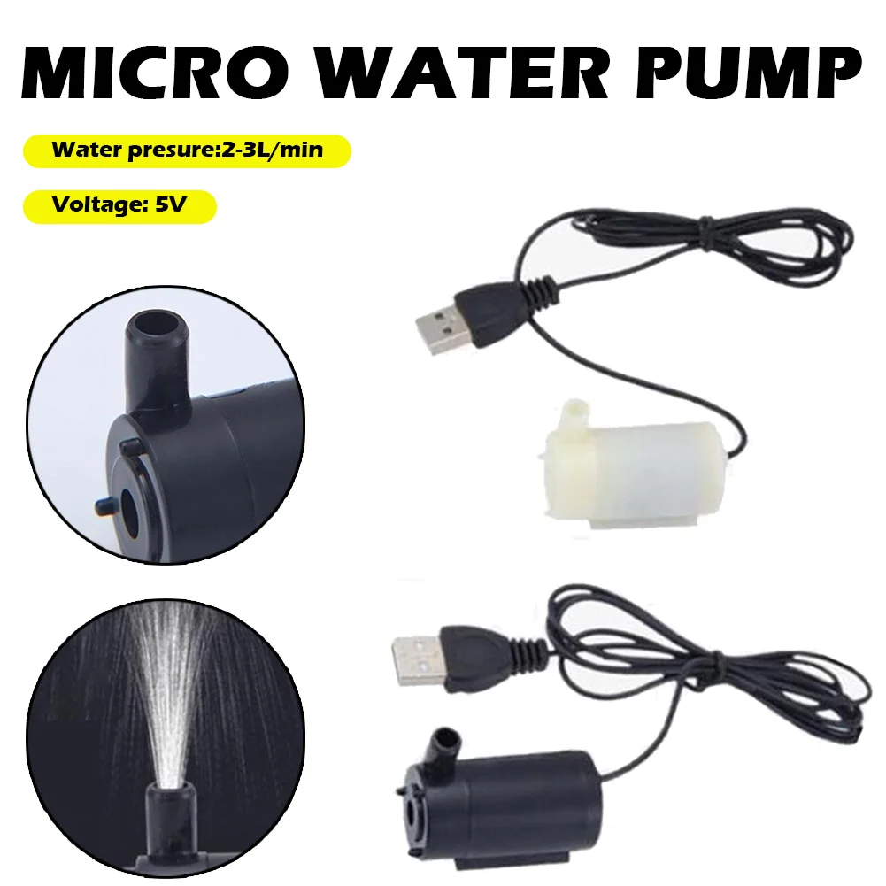 Погружной водяной мини-насос с низким уровнем шума DC 5 В бесщеточный двигатель