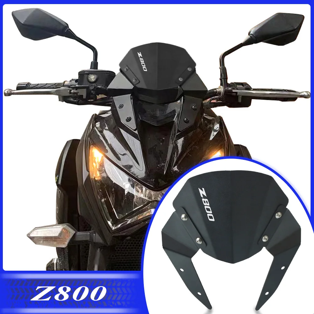 

For KAWASAKI Z800 Z 800 2013 2014 2015 2016 Motorcycle Aluminum Windshield Windscreen Wind Shield Screen Deflector Extention Kit