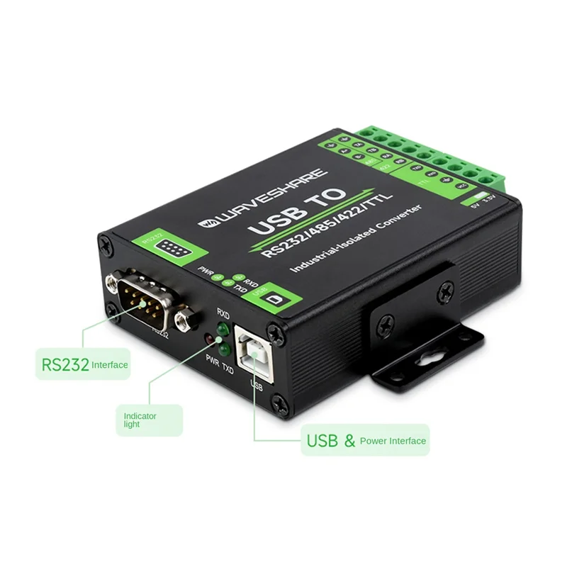 Waveshare FT232RNL Промышленный цифровой изолированный USB-конвертер Конвертер USB в