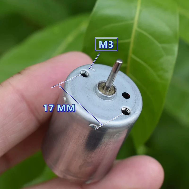 Фото Мотор Mabuchi RK-370CA-3085 Mini 370 с угольными щетками, DC 5V 6V, 12300 об/мин, микроэлектродвигатель диаметром 24 мм для DIY, хобби, игрушек и моделей №3