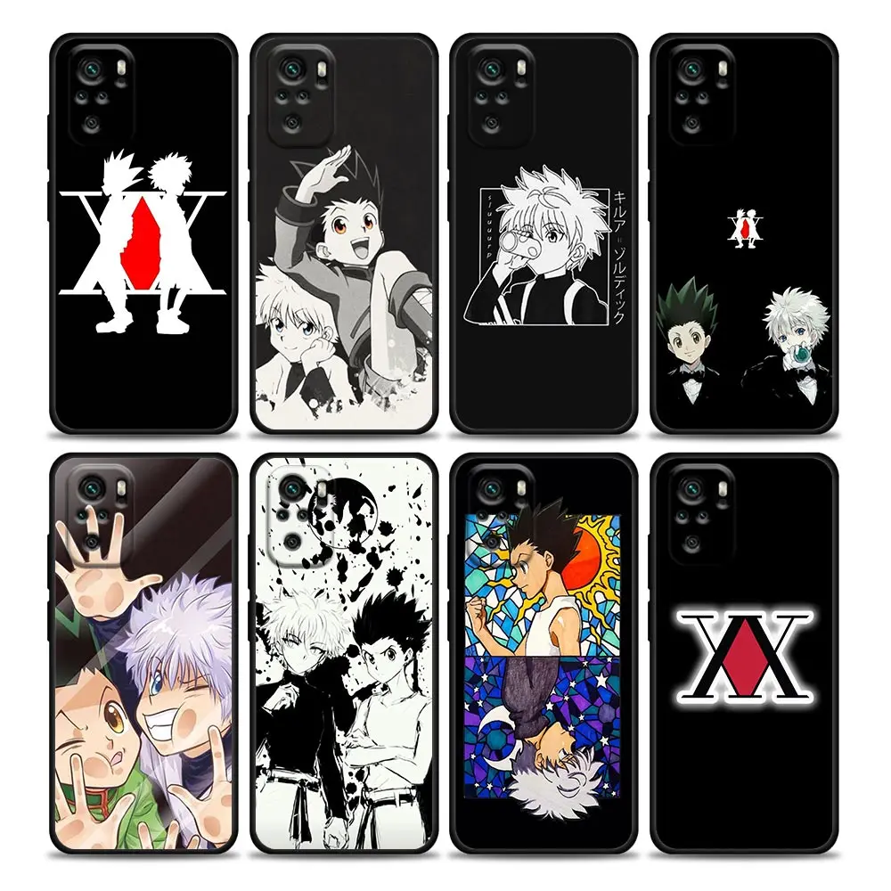 

Anime Hunter X Hunters Phone Case for Redmi 10 9 9A 9C 9i K20 K30 K40 Plus Note 10 11 Pro Soft Silicone