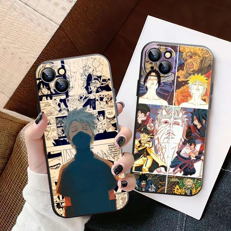 

Bandai NARUTO Cartoon Comics Phone Case For iPhone 11 12 13 Pro MAX 6 6S 7 8 Plus X XS XR Mini SE 2020 Carcasa Liquid Silicon