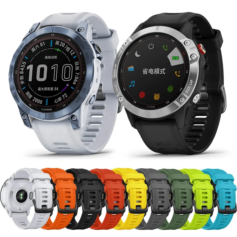 

Ремешок силиконовый для Garmin Fenix 7 6 Pro 5 Plus Epix 2 instinct 2, браслет для смарт-часов Fenix 6Pro, Аксессуары для браслета, 22 мм