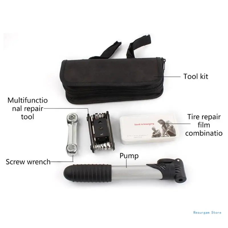 

Сумка для инструментов для ремонта велосипедов, домашний инструмент для велосипеда, аварийный инструмент «все в одном», Прямая