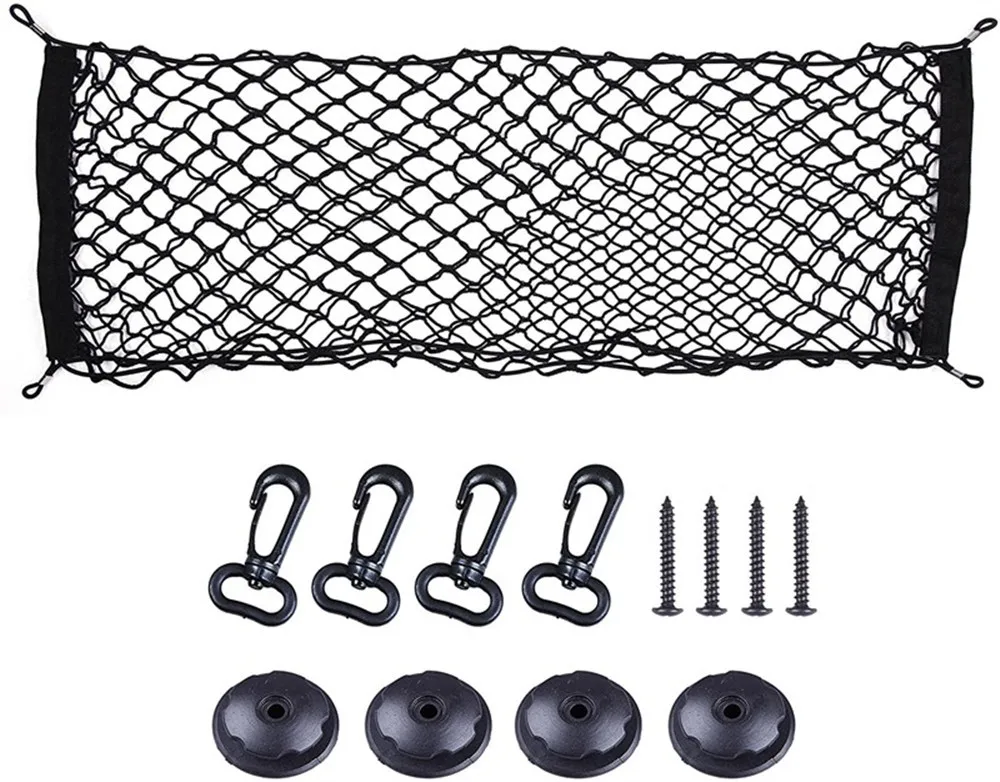 

Car Mesh Elastic Nylon Rear Back Cargo Trunk Storage Organizer Luggage Net Holder Accessory 90*30 90*40 70*70 110*40 110*60cm