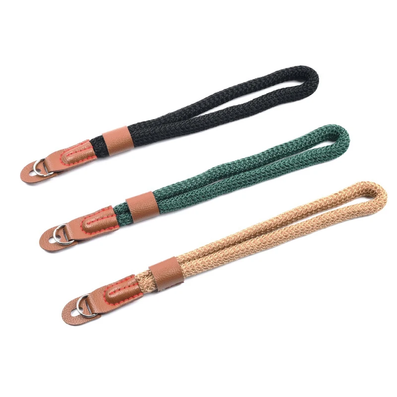 

Wrist Lanyard Cotton Camera Strap Braided Landyard Round Hole Wrist Strap Lanyard For Leica Digital SLR Camera