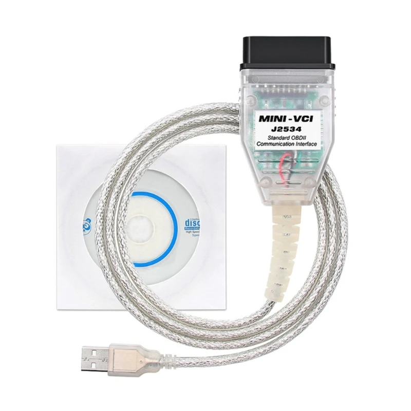 V1800.008 MINI VCI J2534FTDI FT232RL/RQ чип OBD SAEJ2534 Прямая поставка